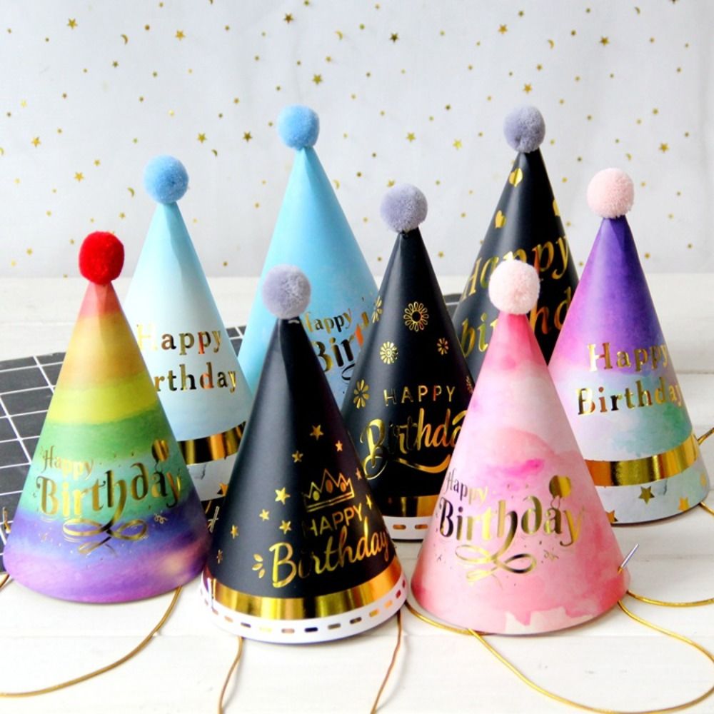 Party Hat Cone - قبعات حفلة عيد ميلاد سعيد للفتيان