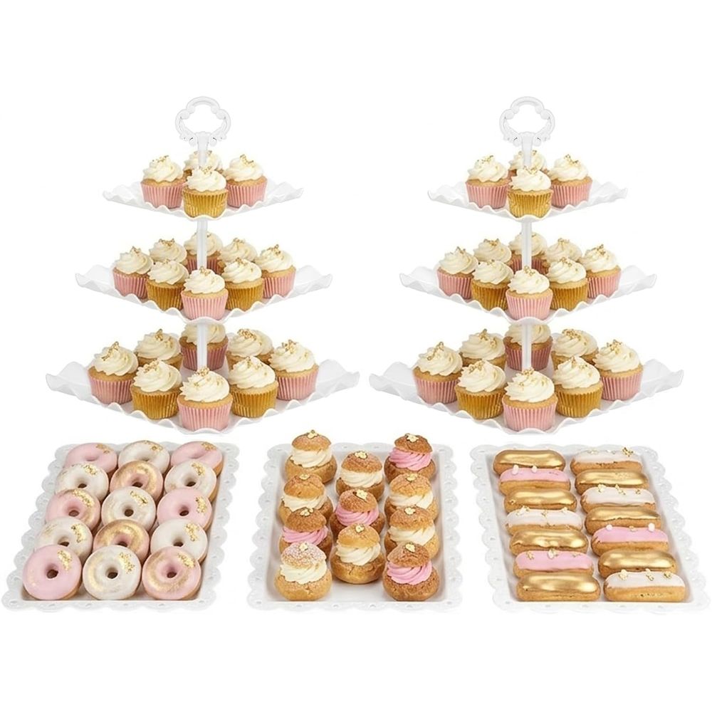 طقم حامل كيك من 5 قطع مع حاملي - مراجعة Cupcake Stand Tier وسعره