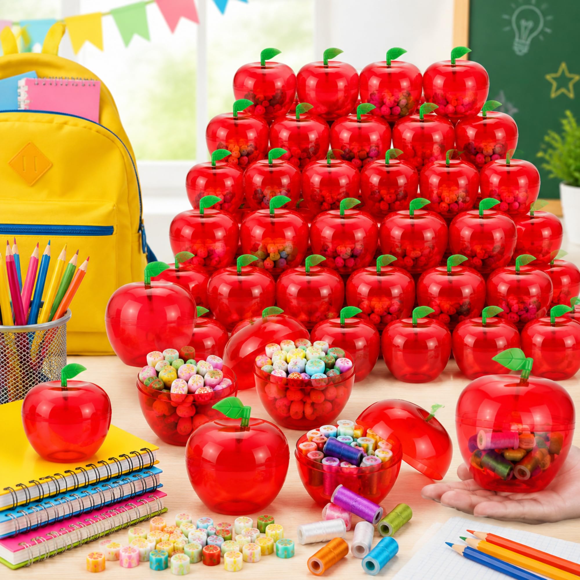 5/10 قطع من حاويات التفاح الزخ - مراجعة Event Party Box وسعره
