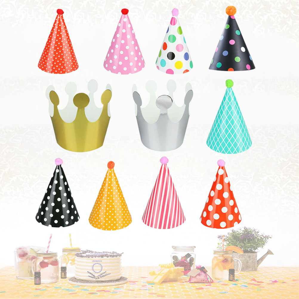 11 قطعة من قبعات المخروط لحفلا - مراجعة Party Hat Cone وسعره