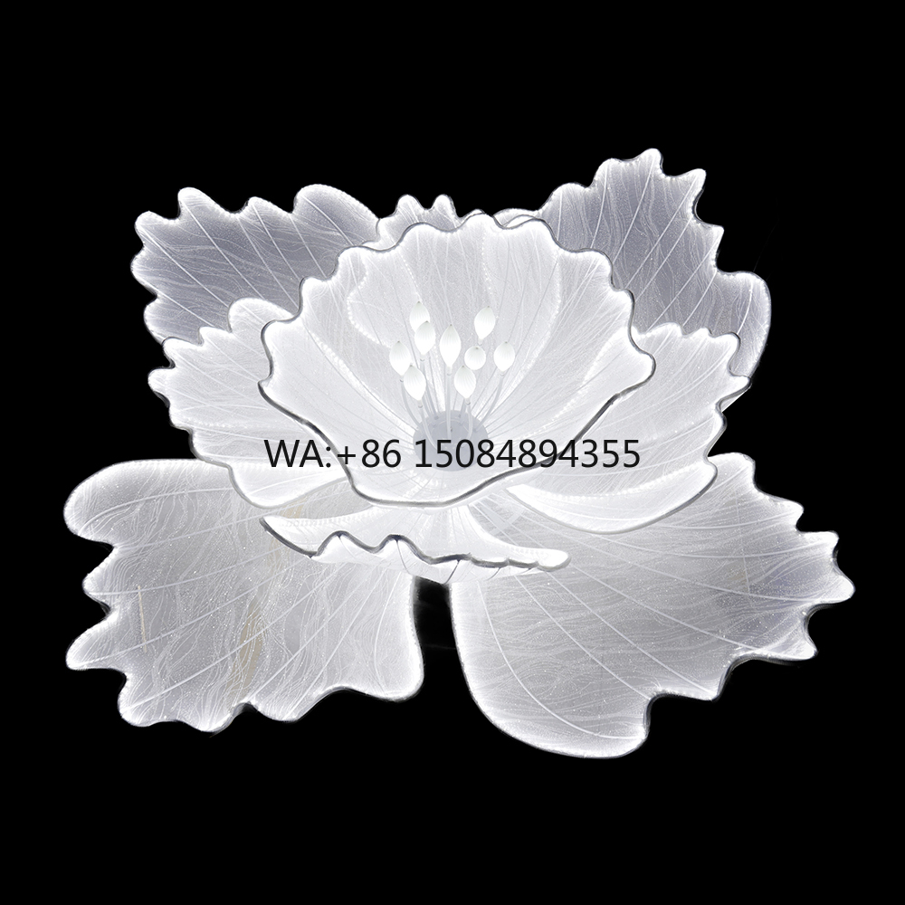 خلفية زهور بيضاء عملاقة بإضاءة - مراجعة Event & Party Supply Photos وسعره