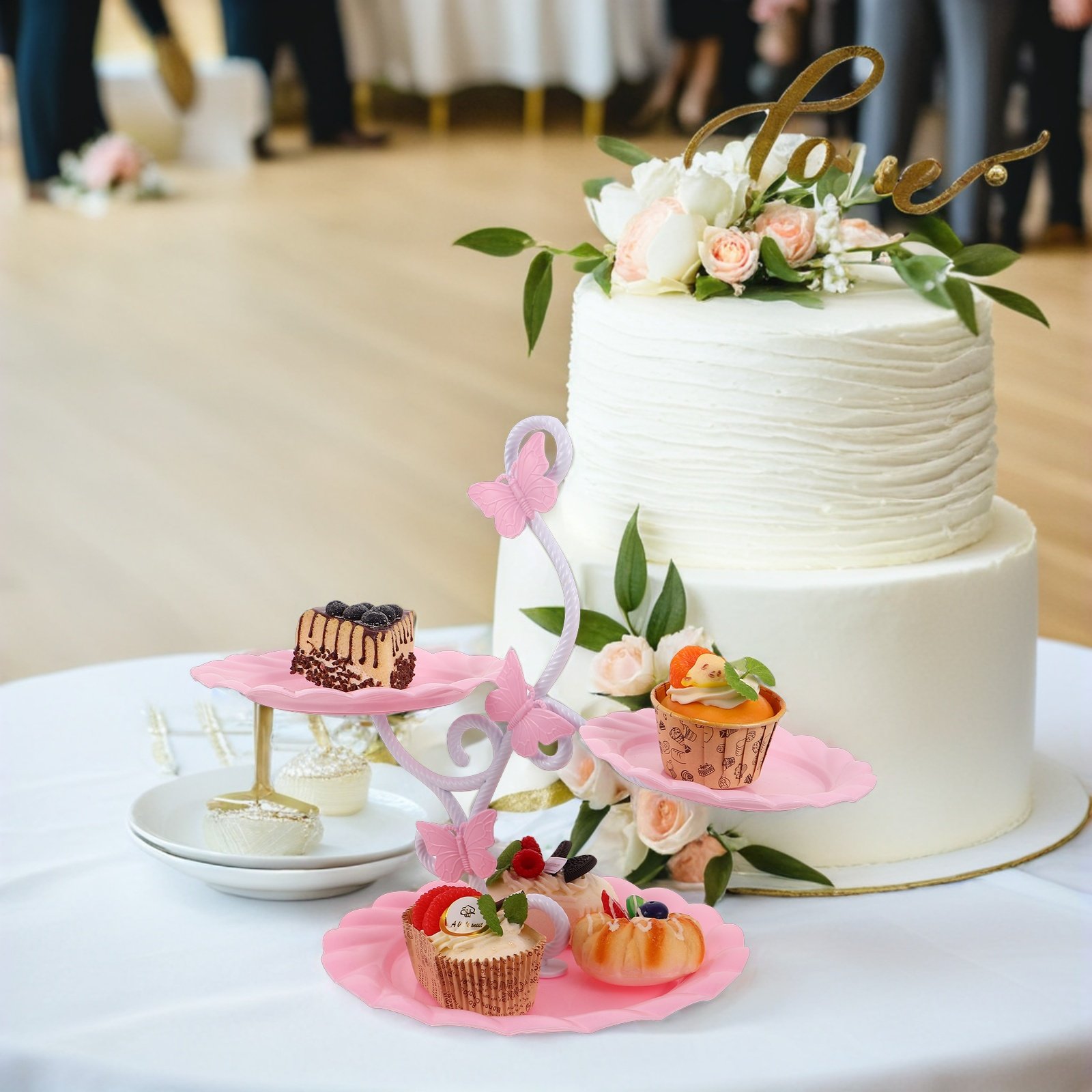 حامل كيك بثلاث طبقات بتصميم أو - مراجعة Cupcake Stand Tier وسعره